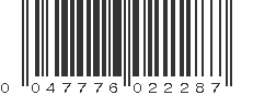 UPC 047776022287