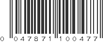 UPC 047871100477