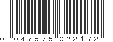 UPC 047875322172