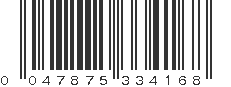 UPC 047875334168