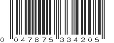 UPC 047875334205