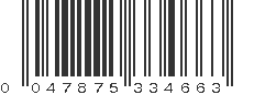 UPC 047875334663