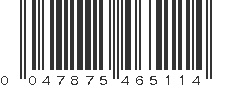 UPC 047875465114