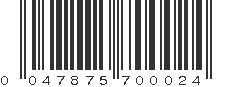 UPC 047875700024