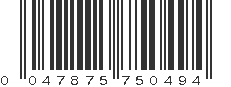 UPC 047875750494