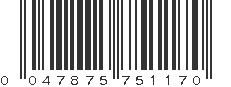 UPC 047875751170