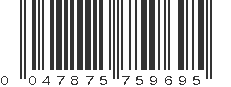 UPC 047875759695