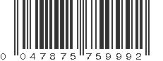 UPC 047875759992