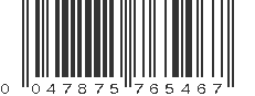 UPC 047875765467