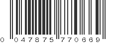 UPC 047875770669