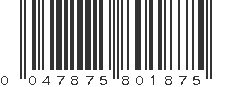 UPC 047875801875