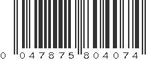 UPC 047875804074