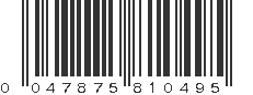 UPC 047875810495