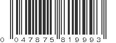 UPC 047875819993