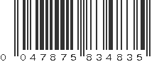 UPC 047875834835