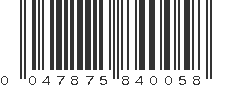 UPC 047875840058