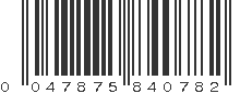 UPC 047875840782