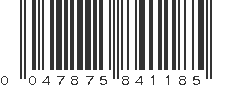 UPC 047875841185