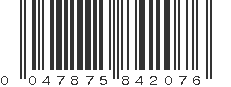 UPC 047875842076