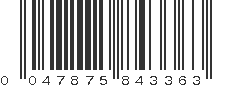 UPC 047875843363