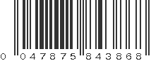 UPC 047875843868