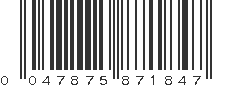 UPC 047875871847