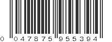 UPC 047875955394