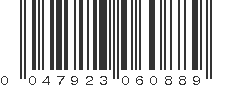 UPC 047923060889