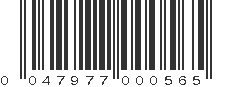 UPC 047977000565