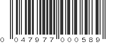 UPC 047977000589