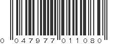 UPC 047977011080