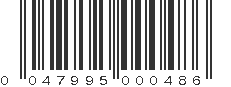 UPC 047995000486