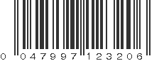 UPC 047997123206