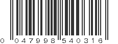 UPC 047998540316