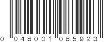 UPC 048001085923