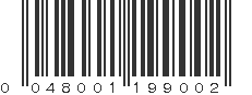 UPC 048001199002