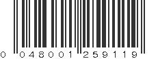 UPC 048001259119