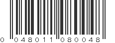 UPC 048011080048