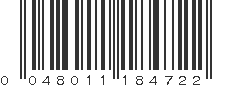 UPC 048011184722