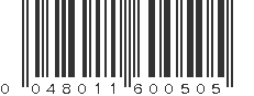 UPC 048011600505