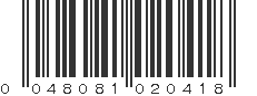 UPC 048081020418