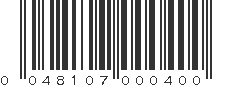 UPC 048107000400