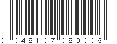 UPC 048107080006