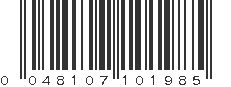 UPC 048107101985