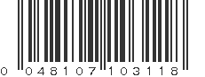 UPC 048107103118