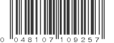 UPC 048107109257