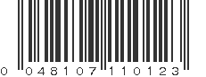 UPC 048107110123