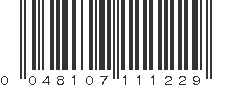 UPC 048107111229