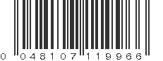 UPC 048107119966