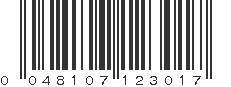 UPC 048107123017